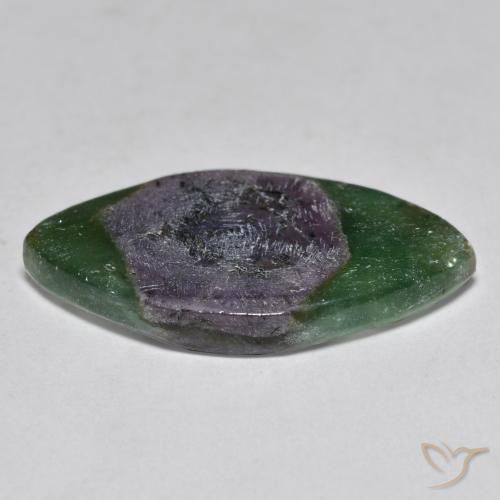 7.88克拉天然铬云母红宝石，榄尖形，半透明