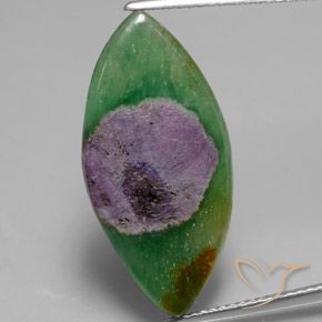 7.82ct 天然 彩色 铬云母红宝石, 榄尖形, 半透明