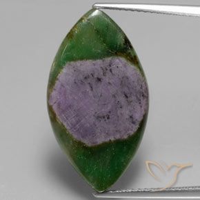 11.36ct 天然 彩色 铬云母红宝石, 榄尖形, 半透明