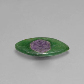 4.10克拉天然铬云母红宝石，榄尖形，透明