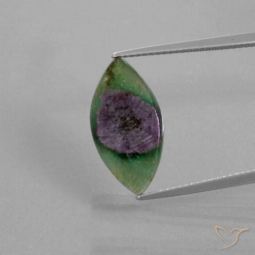 5.78ct 天然 彩色 铬云母红宝石, 榄尖形, 半透明