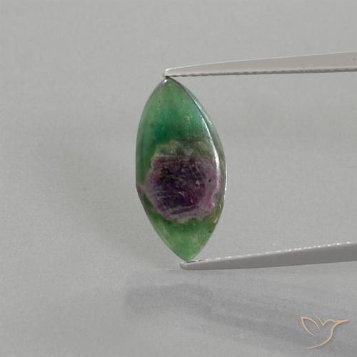 4.16ct 天然 彩色 铬云母红宝石, 榄尖形, 半透明