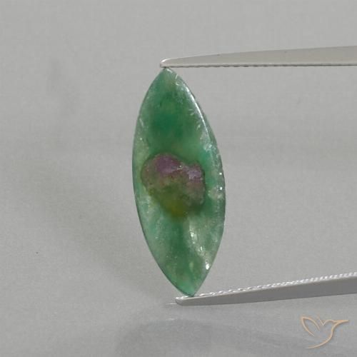 3.31ct 天然 彩色 铬云母红宝石, 榄尖形, 半透明