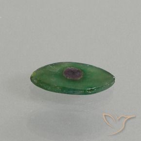 3.90克拉天然铬云母红宝石，榄尖形，半透明