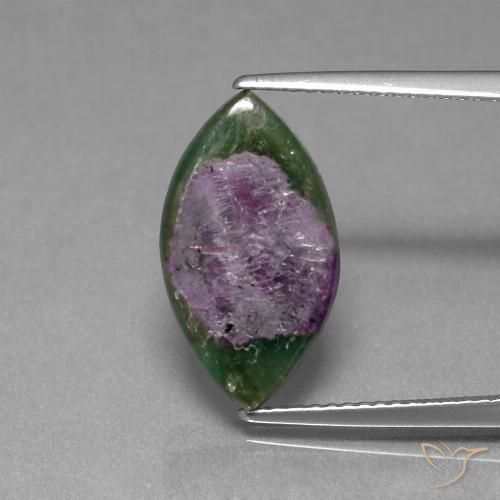 5.06ct 天然 彩色 铬云母红宝石, 榄尖形, 半透明