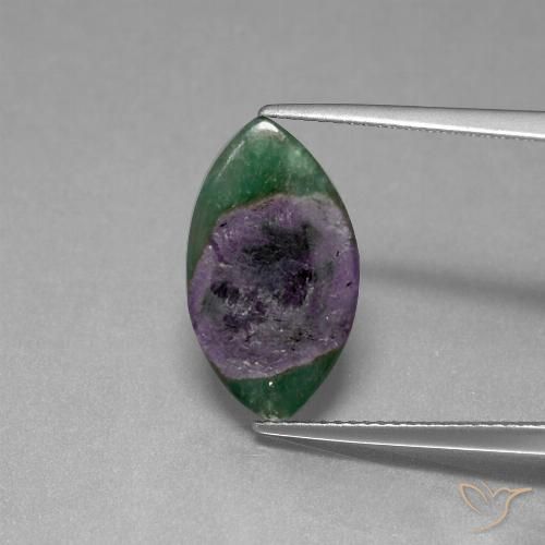 4.70ct 天然 彩色 铬云母红宝石, 榄尖形, 半透明