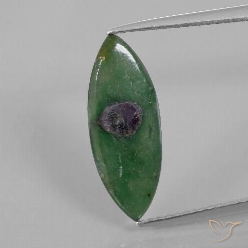 3.00ct 天然 彩色 铬云母红宝石, 榄尖形, 半透明