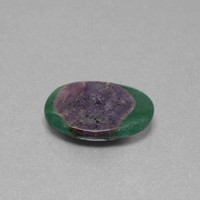 4.50克拉天然铬云母红宝石，椭圆形切割，半透明