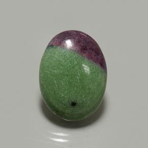 14.29克拉天然多色红宝石黝帘石，椭圆形切割，20.3×15.2毫米，不透明