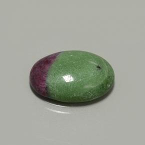 14.29克拉天然多色红宝石黝帘石，椭圆形切割，20.3×15.2毫米，不透明