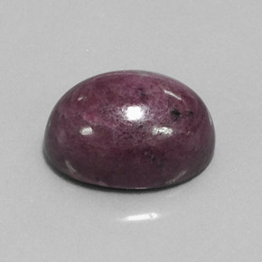15.10克拉天然多色红宝石黝帘石，椭圆形切割，15.9×12毫米，不透明