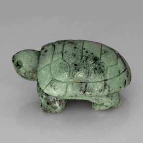 185.00克拉天然多色红宝石黝帘石，异形，42.6×32毫米，不透明
