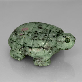 185.00克拉天然多色红宝石黝帘石，异形，42.6×32毫米，不透明