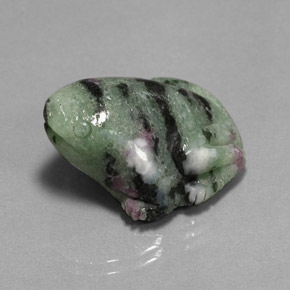 40.91克拉天然多色红宝石黝帘石，异形，23.2×23.1毫米，不透明