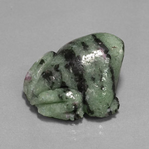 40.91克拉天然多色红宝石黝帘石，异形，23.2×23.1毫米，不透明