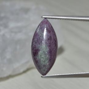7.85克拉天然多色红宝石黝帘石，马眼形，20.1×9.3毫米，不透明
