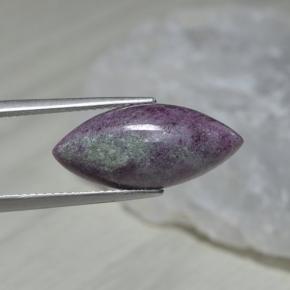 7.85克拉天然多色红宝石黝帘石，马眼形，20.1×9.3毫米，不透明