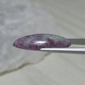 7.85克拉天然多色红宝石黝帘石，马眼形，20.1×9.3毫米，不透明
