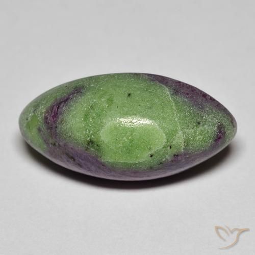 12.84ct 天然 彩色 红宝石黝帘石, 榄尖形, 不透明