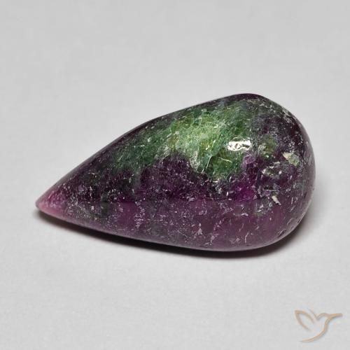 9.25ct 天然 彩色 红宝石黝帘石, 梨形, 不透明