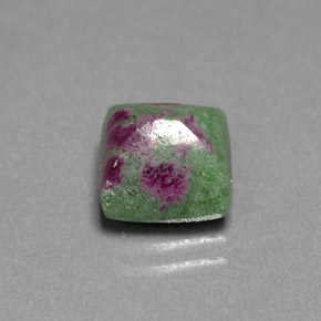 4.04克拉天然多色红宝石黝帘石，方形，8.3×8.2毫米，不透明