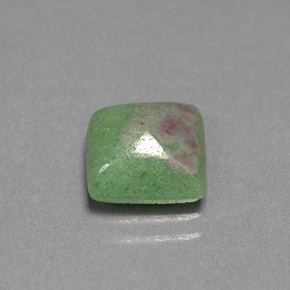 3.05克拉天然多色红宝石黝帘石，方形，8.3×8.2毫米，不透明
