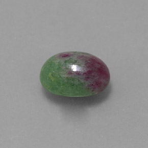 2.27克拉天然多色红宝石黝帘石，椭圆形切割，9×6.8毫米，不透明