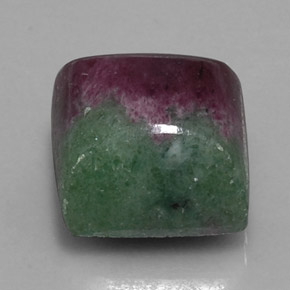 20.27克拉天然多色红宝石黝帘石，方形，13.2×12.8毫米，不透明