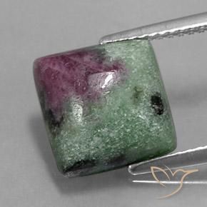 6.74ct 天然 彩色 红宝石黝帘石, 正方形, 不透明