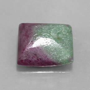 5.70克拉天然多色红宝石黝帘石，方形，10.8×10.8毫米，不透明