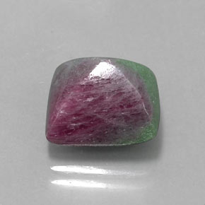 8.46克拉天然多色红宝石黝帘石，方形，11.4×10.2毫米，不透明