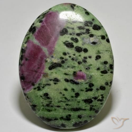 183.06ct 天然 彩色 红宝石黝帘石, 椭圆形, 不透明