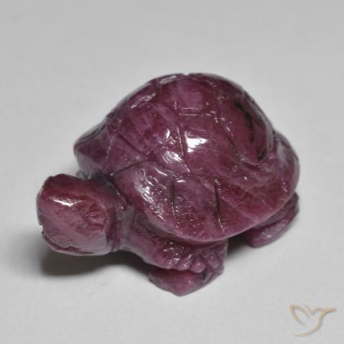 34.67克拉天然红宝石黝帘石，花式切割，不透明