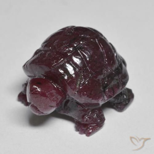 24.16克拉天然紫色红宝石黝帘石，异形，18.7×15毫米，不透明