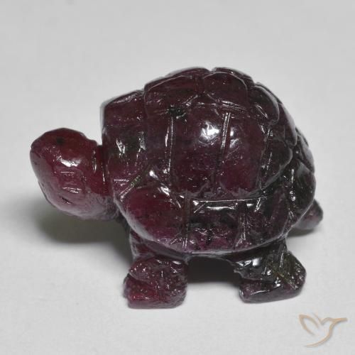 24.16克拉天然紫色红宝石黝帘石，异形，18.7×15毫米，不透明