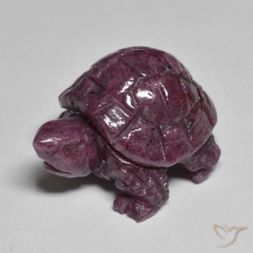 28.03克拉天然红宝石黝帘石，花式切割，不透明