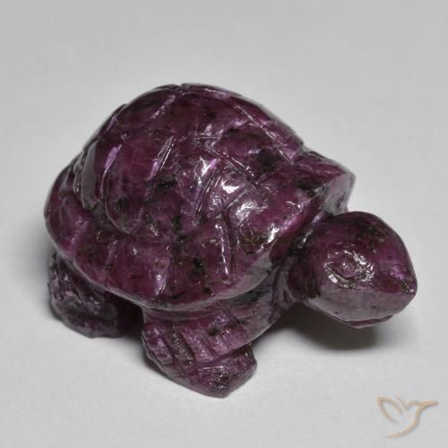 41.62ct 天然 深紫红 红宝石黝帘石, 花式切割, 不透明