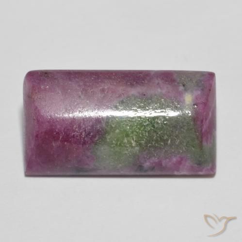 9.88ct 天然 彩色 红宝石黝帘石, 狭长方形, 不透明