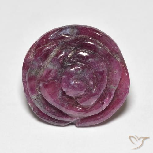 16.09ct 天然 红紫色 红宝石黝帘石, 花形切割, 不透明