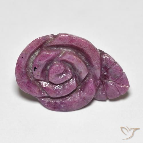 12.79ct 天然 红紫色 红宝石黝帘石, 花形切割, 不透明