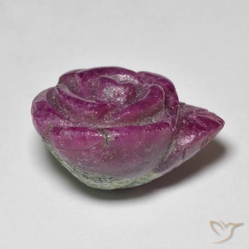 20.39克拉天然红宝石黝帘石，花形切割，不透明