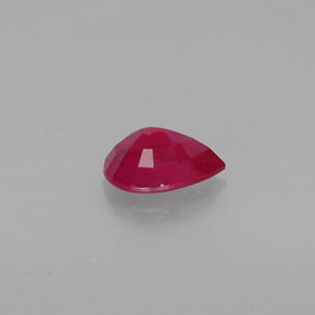 1.48克拉天然红色红宝石，梨形，8.2×6.1毫米，SI