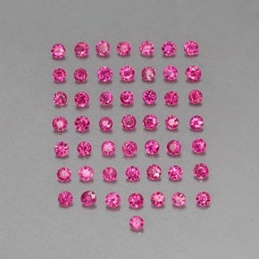 1.22天然红色红宝石，圆形切割，1.80毫米，VS-SI