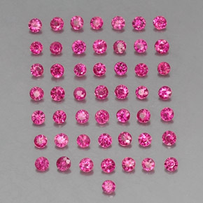 1.22天然红色红宝石，圆形切割，1.80毫米，VS-SI