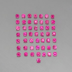 天然红色红宝石，圆形切割，1.80毫米，VS-SI