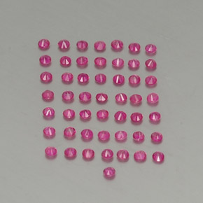 天然红色红宝石，圆形切割，1.60毫米，VS-SI