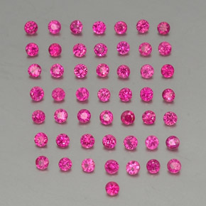1.37天然红色红宝石，圆形切割，1.73毫米，VS-SI