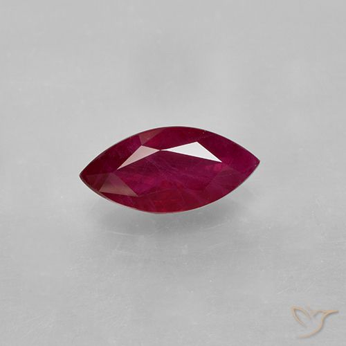 1.41ct 天然 中红 红宝石, 榄尖形, VS-SI