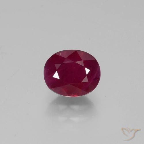 1.21ct 天然 酒红色 红宝石, 椭圆形, VS-SI