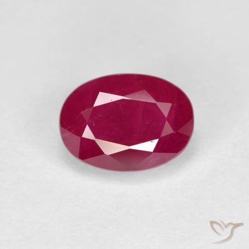 1.28ct 天然 中红 红宝石, 椭圆形, VS-SI